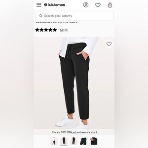 lululemon on the fly dark grey Women's Jogger Pants